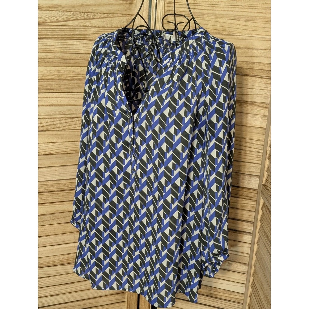 Banana Republic Women Tops Blouses MED Blue Polyester